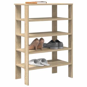 ARDEBO.de - Schuhregal Sonoma-Eiche 61x32x87,5 cm Holzwerkstoff