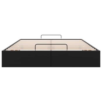 Ottoman-Bett ohne Matratze Schwarz 140x190 cm Kunstleder