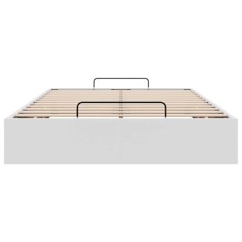 Ottoman-Bett ohne Matratze Weiß 120x190 cm Kunstleder