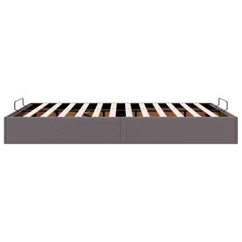 Ottoman-Bett ohne Matratze Grau 140x190 cm Kunstleder