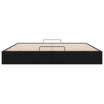 Ottoman-Bett ohne Matratze Schwarz 160x200 cm Kunstleder