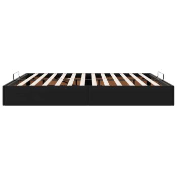 Ottoman-Bett ohne Matratze Schwarz 160x200 cm Kunstleder