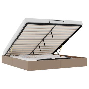 Ottoman-Bett ohne Matratze Cappucino 200x200 cm Kunstleder