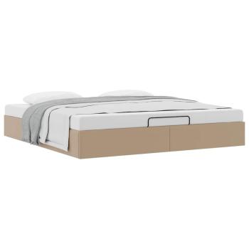 Ottoman-Bett ohne Matratze Cappucino 200x200 cm Kunstleder