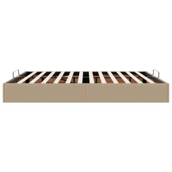 Ottoman-Bett ohne Matratze Cappucino 200x200 cm Kunstleder