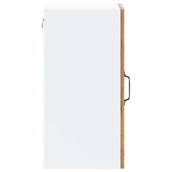 Küchen-Hängeschrank mit Glastür Altholz-Optik Holzwerkstoff