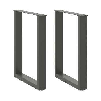 ARDEBO.de - Couchtischbeine U-Form 2 Stk. Anthrazit 70x(72-73) cm Stahl