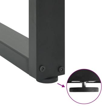 Couchtischbeine U-Form 2 Stk. Anthrazit 80x(72-73) cm Stahl