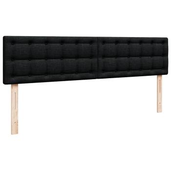 Ottoman-Bett mit Matratze Schwarz 160x200 cm Stoff