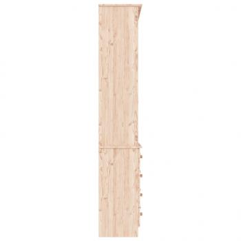Bücherregal mit Schubladen ALTA 77x35x186,5cm Massivholz Kiefer
