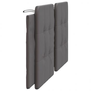 Kopfteil-Kissen Grau 180 cm Kunstleder