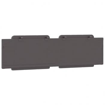 Kopfteil-Kissen Grau 180 cm Kunstleder
