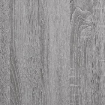 3-tlg. Badmöbel-Set Grau Sonoma Holzwerkstoff