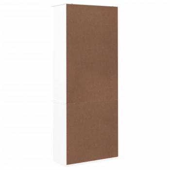 Bücherregal mit Schubladen ALTA Weiß 77x35x186,5 cm Kiefernholz