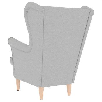 Sessel Wolkengrau 74x84x100 cm Stoff