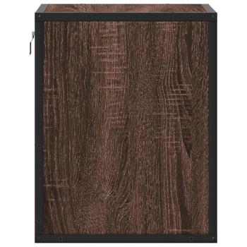 Wand-Nachttische 2 Stk. Braun Eichen-Optik 40x31x39,5 cm