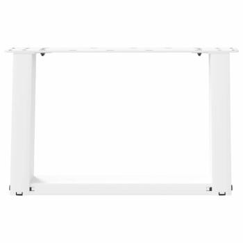 Couchtischbeine U-Form 2 Stk. Weiß 40x(30-31) cm Stahl