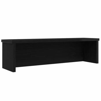 ARDEBO.de - Küchenregal Stapelbar Schwarz 60x15x16 cm Holzwerkstoff