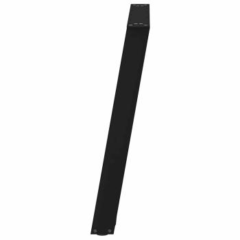 Esstischbeine U-Form 2 Stk. Schwarz 80x72 cm Stahl