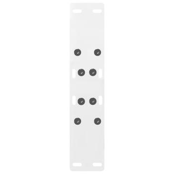 Couchtischbeine A-Form 2 Stk. Weiß 50x(42-43) cm Stahl