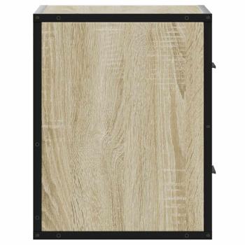 Wand-Nachttische 2 Stk. Sonoma-Eiche 40x31x39,5 cm
