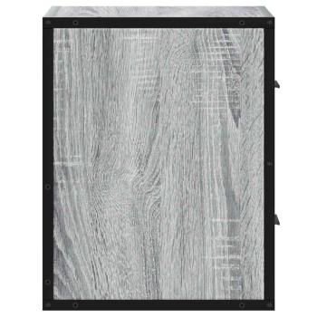 Wand-Nachttische 2 Stk. Grau Sonoma 40x31x39,5 cm