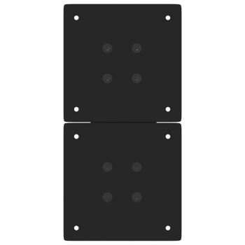 Couchtischbeine X-Form 2 Stk. Schwarz 28x(42-43) cm Stahl