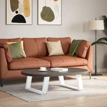 ARDEBO.de - Couchtischbeine U-Form 2 Stk. Weiß 60x(30-31) cm Stahl