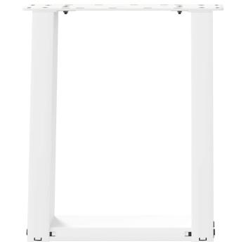 Couchtischbeine U-Form 2 Stk. Weiß 38x(42-43) cm Stahl