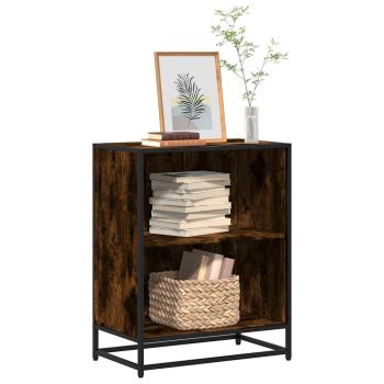 ARDEBO.de - Bücherregal Räuchereiche 60x35x76 cm Holzwerkstoff