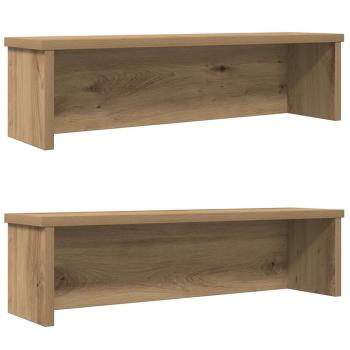 ARDEBO.de - Küchenregale Stapelbar 2 Stk. Artisan-Eiche 60x15x16 cm