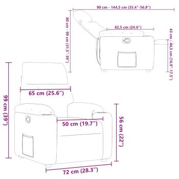 Relaxsessel Wolkengrau Stoff