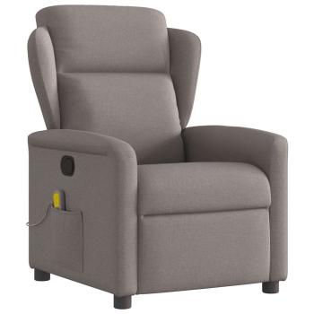 ARDEBO.de - Massagesessel Taupe Stoff