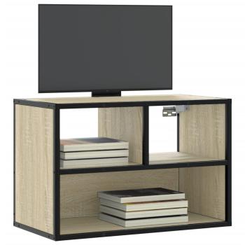 ARDEBO.de - TV-Schrank Sonoma-Eiche 60x31x39,5 cm Holzwerkstoff und Metall