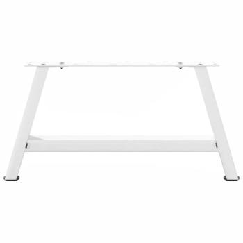 Couchtischbeine A-Form 2 Stk. Weiß 60x(30-31) cm Stahl