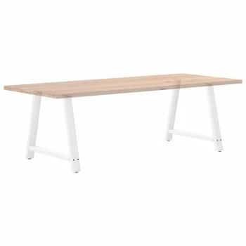 Couchtischbeine A-Form 2 Stk. Weiß 90x(72-73) cm Stahl