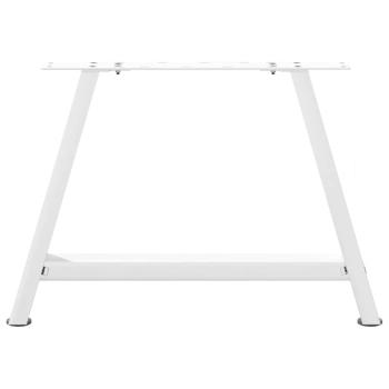 Couchtischbeine A-Form 2 Stk. Weiß 60x(42-43) cm Stahl