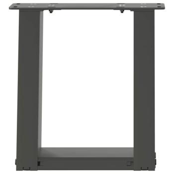 Couchtischbeine U-Form 2 Stk. Anthrazit 30x(30-31) cm Stahl