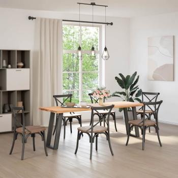 ARDEBO.de - Konsolentischbeine U-Form 2 Stk. Anthrazit 28x(72-73) cm Stahl