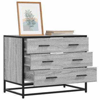 ARDEBO.de - Schubladenschrank Grau Sonoma 70x41x56 cm Holzwerkstoff