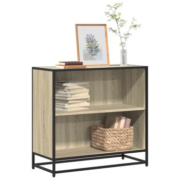 ARDEBO.de - Bücherregal Sonoma-Eiche 80,5x35x76 cm Holzwerkstoff
