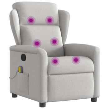 Massagesessel Wolkengrau Stoff