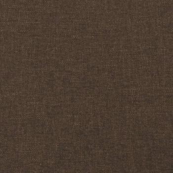 Boxspringbett mit Matratze Dunkelbraun 120x200 cm Stoff