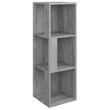 Eckregal Grau Sonoma 33x33x100 cm Holzwerkstoff