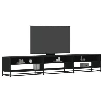 ARDEBO.de - TV-Schrank Schwarz 270x40x46 cm Holzwerkstoff