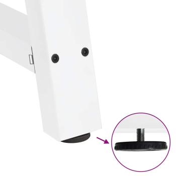 Couchtischbeine A-Form 2 Stk. Weiß 50x(30-31) cm Stahl