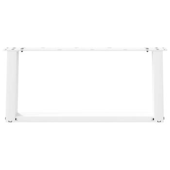 Couchtischbeine U-Form 2 Stk. Weiß 70x(30-31) cm Stahl