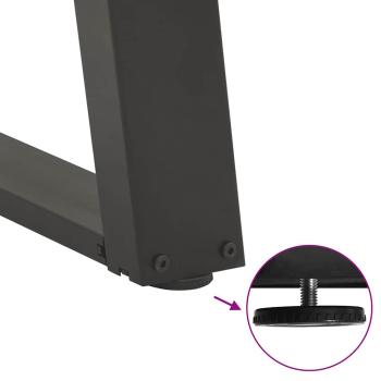 Couchtischbeine U-Form 2 Stk. Anthrazit 60x(42-43) cm Stahl