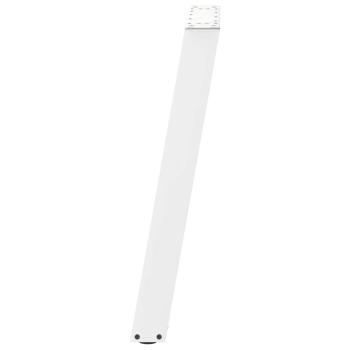 ARDEBO.de - Esstischbeine U-Form 2 Stk. Weiß 50x(72-73) cm Stahl
