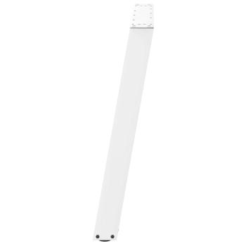 Esstischbeine U-Form 2 Stk. Weiß 70x(72-73) cm Stahl